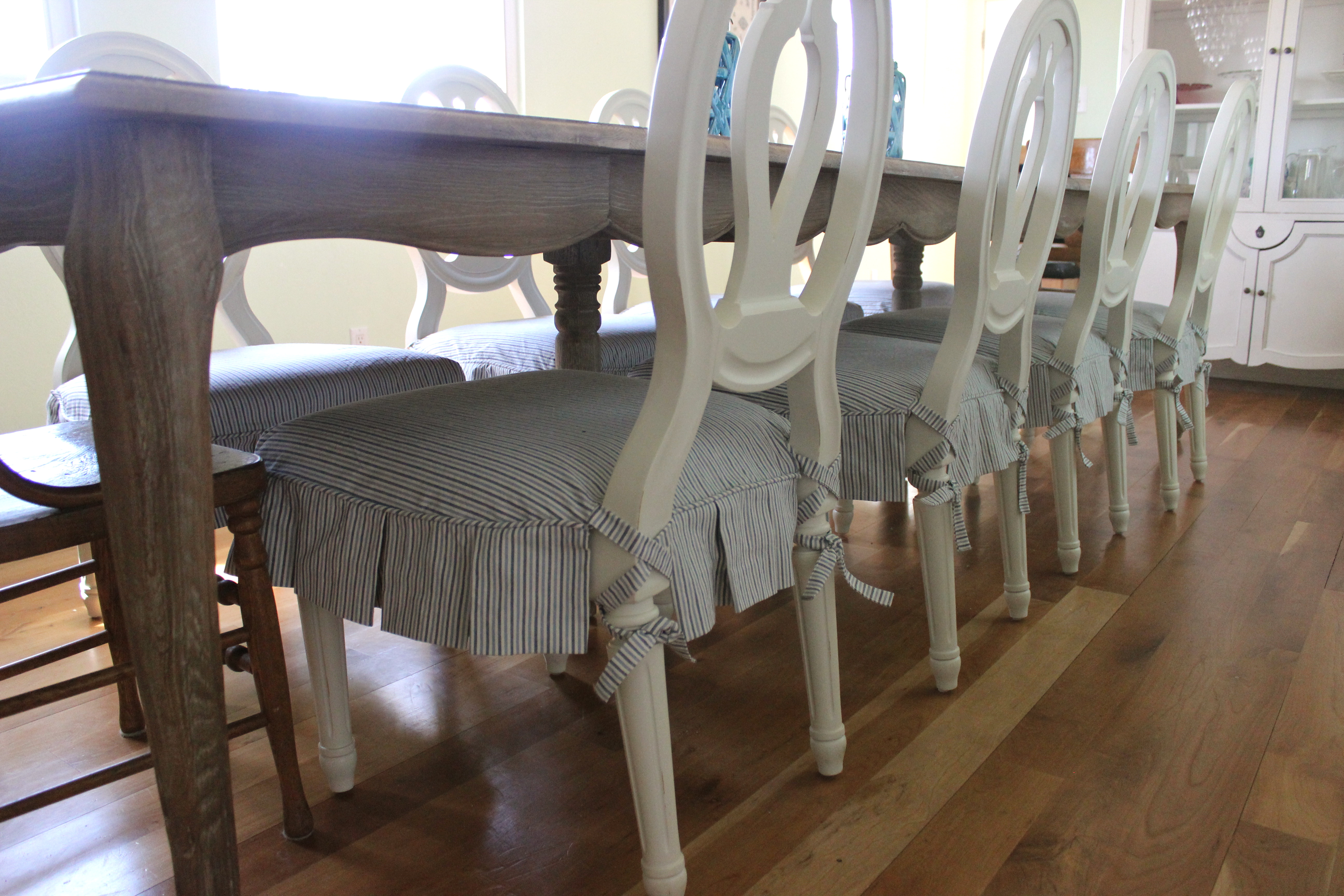 Ballerina tie dining chair Slipcovers by Shelley